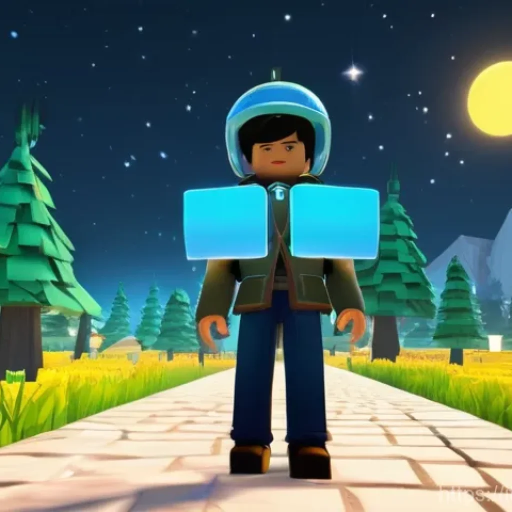 로블록스 사용자 인터페이스 UI 디자인 - **Prompt:** "A pristine, minimalist Roblox game interface overlaying a brightly lit, fantastical fan...